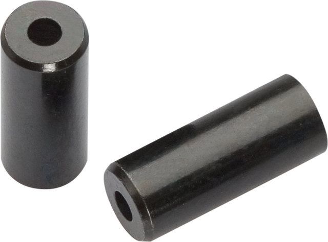Jagwire Aluminium End Caps for Shift Cable Housing, Sealed - 10 pieces - black