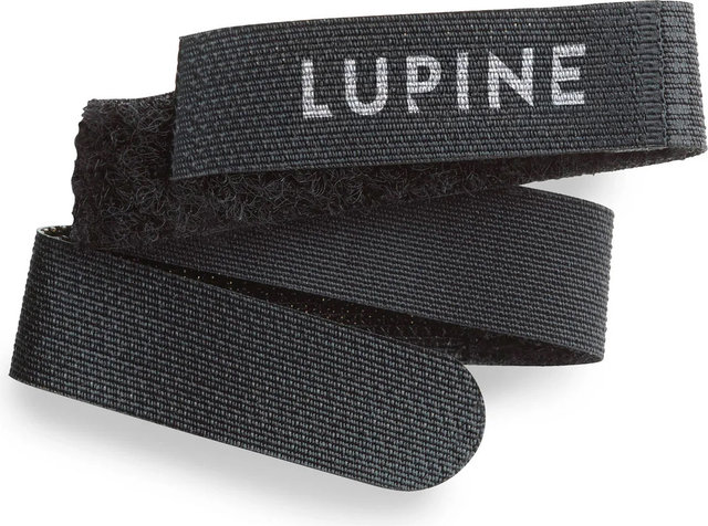 Lupine Fixation de casque FrontClick à bande Velcro - noir