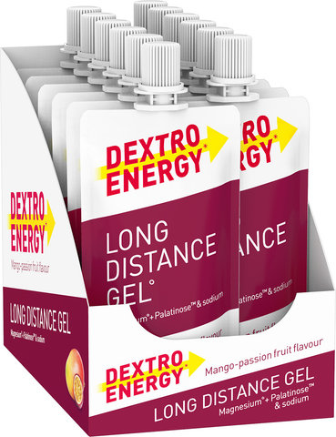 Dextro Energy Gel énergétique Long Distance - 12 sachets - mango passion fruit | mango passionfruit