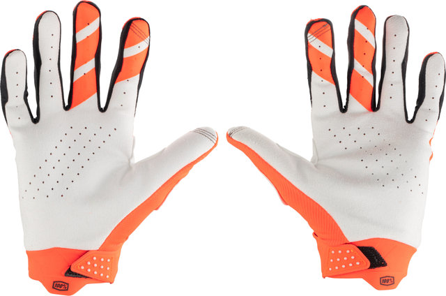 100% Ridefit Full Finger Gloves - fluo orange | XL