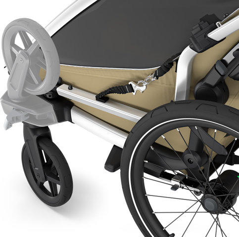 Thule Chariot Cross 2 single Kinderanhänger - faded khaki/20"