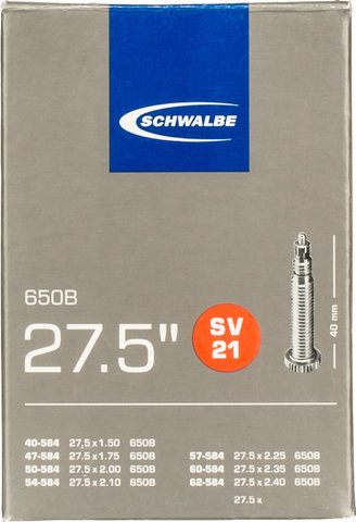 Schwalbe Inner Tube No. 21 for 27.5" - universal/40-584 to 62-584/Presta Valve (SV)/27.5x1.5-2.4 Presta 40 mm/40 mm
