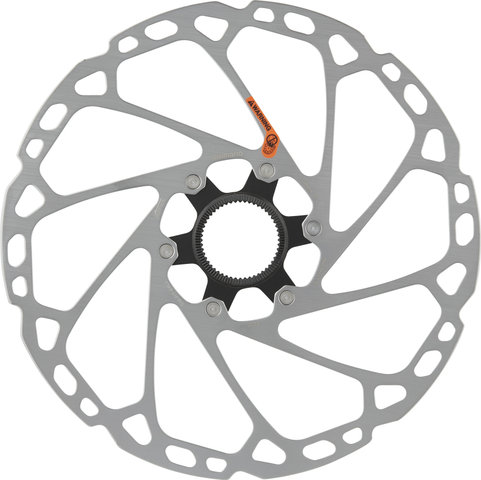 Shimano SM-RT64 Center Lock Brake Rotor for Deore w/ External Teeth - silver-black/220 mm
