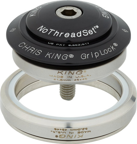 Chris King DropSet 5 IS42/28,6 - IS52/40 GripLock Steuersatz - black/1 1/8" - 1,5" tapered/IS42/28,6 - IS52/40