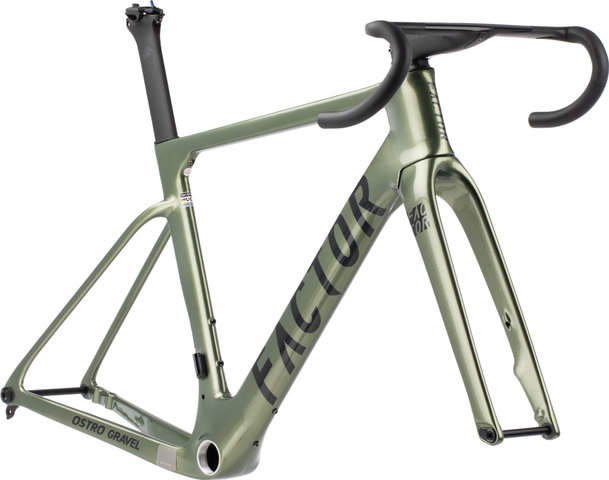Factor OSTRO Gravel V.A.M. UDH Disc Shimano Carbon Rahmenkit - olive green | M | 27,5" (650B), 28" | 0 mm | 50 mm | 38 cm, 110 mm