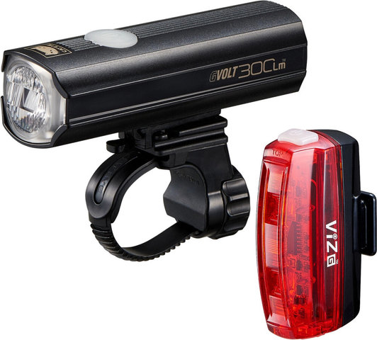 CATEYE Ensemble d'éclairage GVolt 300/VIZ G - schwarz | 300