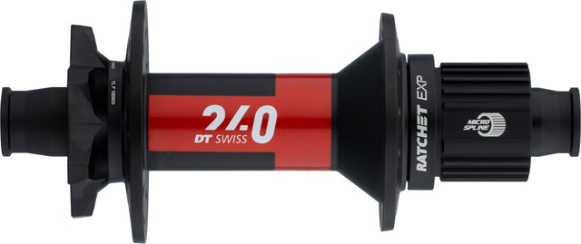 DT Swiss 240 Classic MTB Super Boost Disc 6-brazo Buje trasero - negro/Shimano Micro Spline/28/Shimano Micro Spline