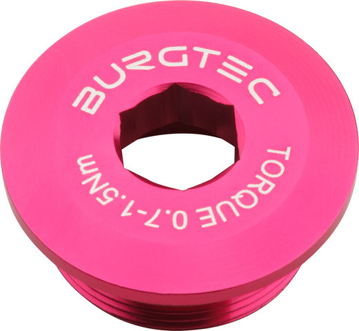 Burgtec Kurbelarmschraube für Shimano Hollowtech II/E-Bike Motor - toxic barbie pink