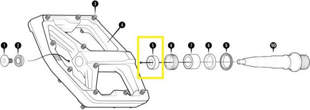 crankbrothers Rodamiento de repuesto para Stamp V2 Level 2-3 - tipo 1