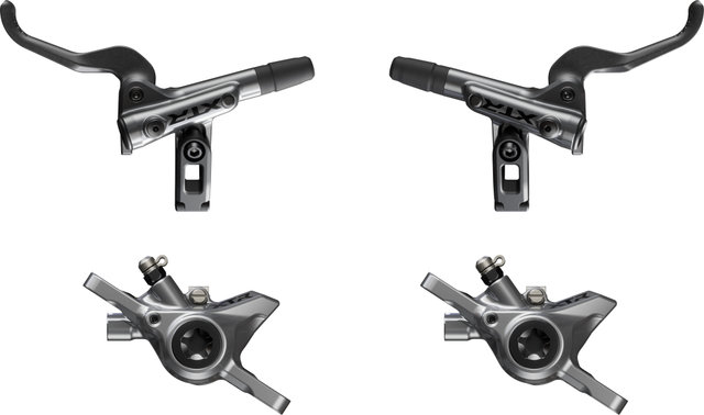 Shimano Juego de frenos de disco XTR BL-M9200+BR-M9200 delantero+trasero - negro-plata/left/right (side-specific)/Set