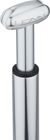 Lezyne Micro Floor Drive HPG Pumpe mit Luftdruckanzeige - silber