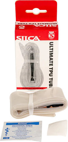 SILCA Chambre à air route TPU ultime 28 - transparent | Valve Presta (SV) | 70 mm
