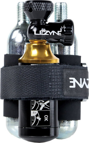 Lezyne Blaster Tubeless CO2 Pumpe - schwarz-gold