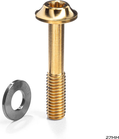 absoluteBLACK Vis de fixation d'étrier de frein M5 pour montage plat - gold | 27 mm
