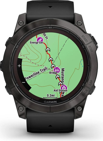 Garmin fēnix 7X Pro Sapphire Solar Edition Titan Smartwatch - schwarz-carbongrau