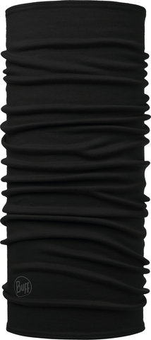 BUFF Tubular multifuncional de lana merina de peso medio - solid black/universal