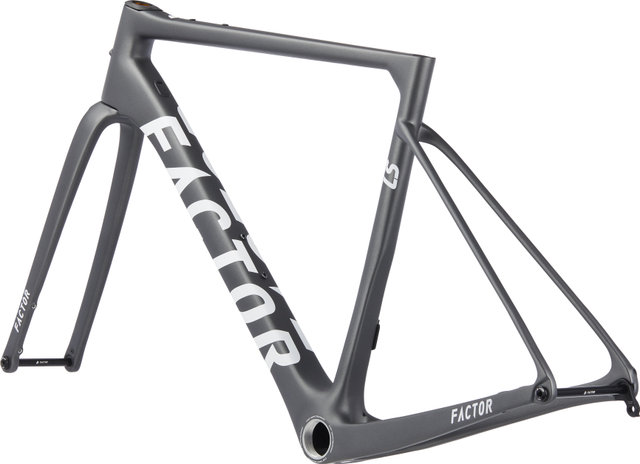 Factor Kit de Cadre en Carbone LS Disc Gravel - gunmetal/M/Axe Traversant 12 mm