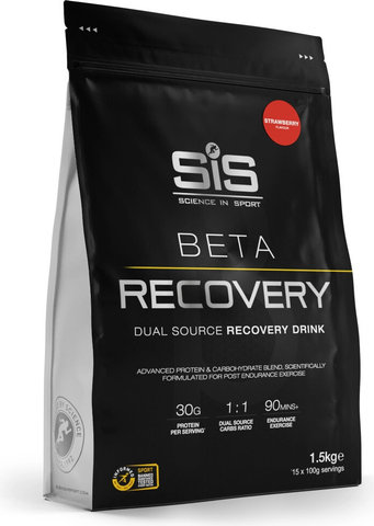 SIS Polvo de bebida de recuperación Beta, 1500 g - strawberry