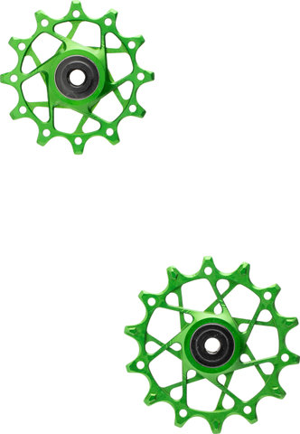 Garbaruk Juego de Poleas 12 + 14 Dientes para SRAM 11-/12-Velocidades - green | 12 dientes (rueda guía), 14 dientes (rueda tensora)