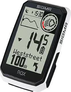Sigma ROX 4.0 Endurance GPS Bike Computer - white