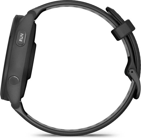 Garmin Forerunner 265 Smartwatch mit Schnellwechsel-Silikon-Armband 22 mm - schwarz
