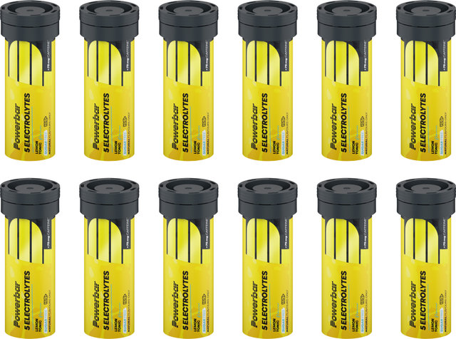 Powerbar 5Electrolytes Sports Drink Sportgetränk Brausetabletten - Box (42gx12) - lemon tonic