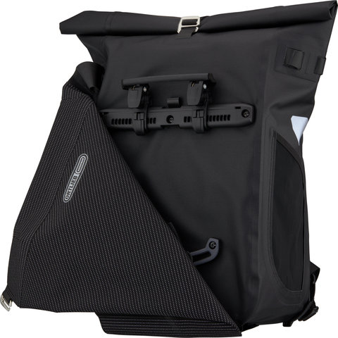 ORTLIEB Vario High-Vis QL2.1 Rucksack-Fahrradtasche Hybrid - black reflective/26000 ml