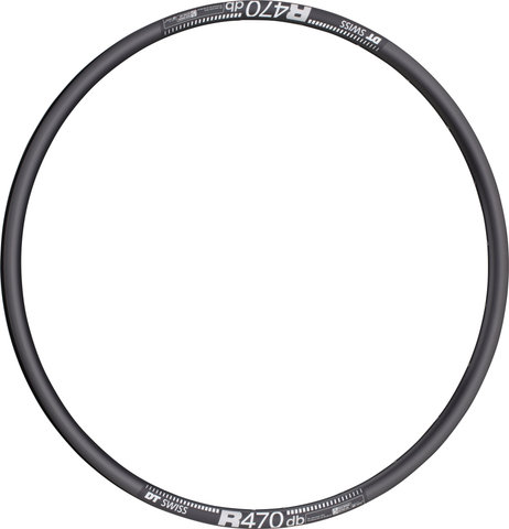 DT Swiss R 470 DB Disc Road Felge - schwarz/24/28"