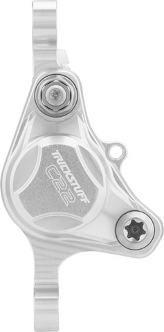 Trickstuff C22 post mount Brake Caliper - silver/Set/without