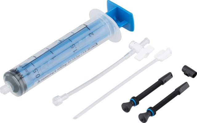 milKit Tubeless Compact Service Kit - transparent-blau/55 mm milKit Tubeless Compact Service Kit - transparent-blau/55 mm