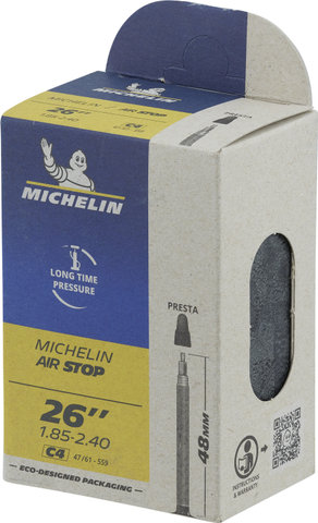 Michelin Cámara de aire C4 Airstop para 26" - universal/47-559 a 61-559/Válvula Presta (SV)/26 x 1.85-2.4 SV 48 mm/48 