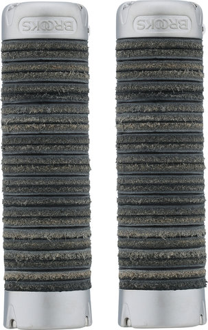 Brooks Plump Leather Grips Lenkergriffe Modell 2023 - black/130 mm
