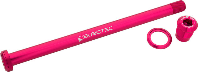 Burgtec Eje pasante para rueda trasera Pivot Trail/Enduro/Downhill - toxic barbie pink/157 mm