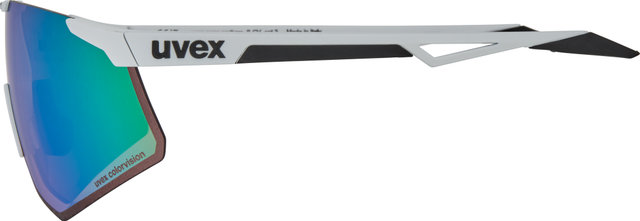 uvex Lunettes de Sport pace perform S CV - white mat/glossy green
