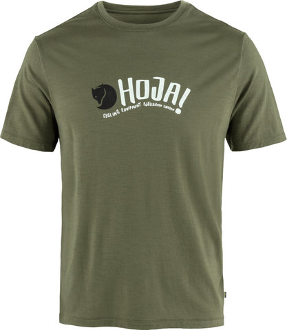 Fjällräven T-shirt Hoja Wool - laurel green | L