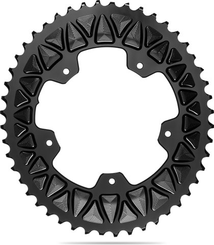 absoluteBLACK Oval Road / Gravel Subcompact Kettenblatt - black | 48 Z | 32-48