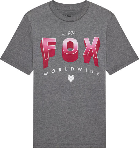 Fox Head Camiseta Youth Block S/S - heather dark grey | S