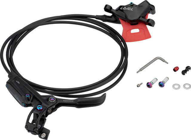 SRAM Freno de disco Level Ultimate Carbon - black anodized-rainbow/Rueda trasera/Flip-Flop (no específico de lado)