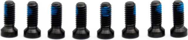 OAK Components Juego de Tornillos de titanio M4x9 para platos 8-bolt - black