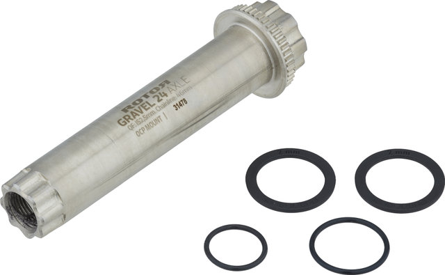 Rotor ALDHU 24 / VEGAST 24 Kurbelachse Gravel - silber