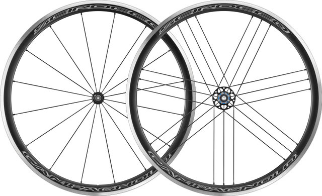Campagnolo Juego de ruedas Scirocco C17 - black/100 mm/130 mm/28"/Shimano carretera/100 mm/Shimano carretera/100 mm/130 mm