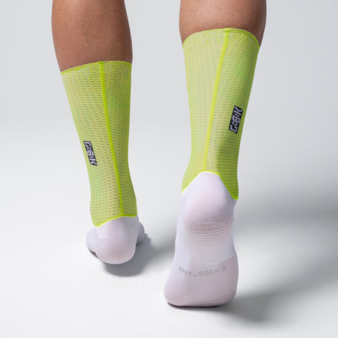 GOBIK Vortex 2.0 Aero Socks High Key Edition - liquid lime/39 - 42
