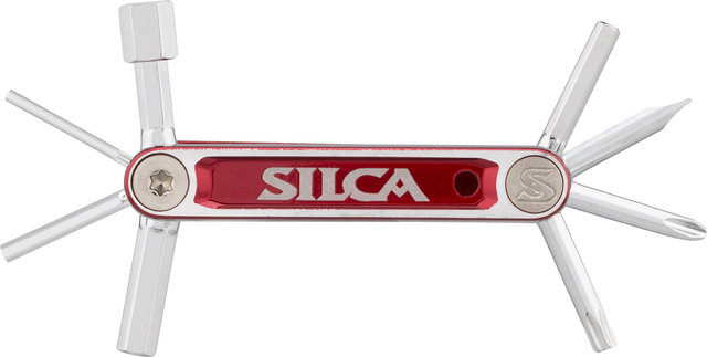 SILCA Italian Army Knife Nove Multi-tool - red-silver