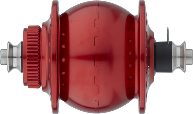 SON 28 disc center lock hub dynamo - red/36 hole