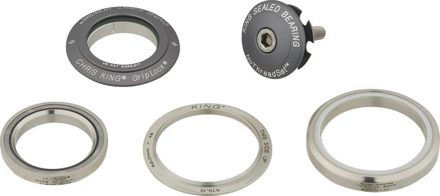 Chris King DropSet 5 IS42/28,6 - IS52/40 GripLock Steuersatz - matte slate/1 1/8" - 1,5" tapered/IS42/28,6 - IS52/40