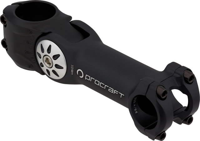 Procraft Potence 4Bolt Adjustable Ahead - noir mat/125 mm
