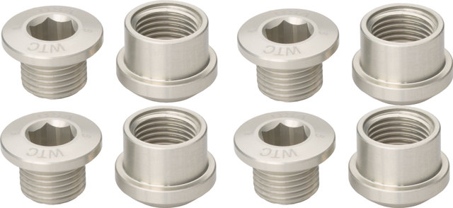Wolf Tooth Components Set de tornillos de plato 4 brazos 6 mm - silver/6 mm
