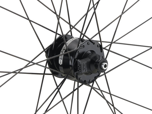 bc basic Race Shimano 105 DT Swiss R 460 28" Wheelset - black | 28" set (front 9x100 Dynamo + rear 10x130) Shimano