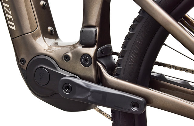 Specialized Vélo Électrique Tout-Terrain Turbo Levo R Comp Carbon 29" - gloss gunmetal-white mountains | 44 mm | 140 mm | 29" | 160,0 mm | L