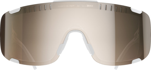 POC Lunettes de sport Devour Mid avec verre de rechange - hydrogen white | clarity trail-partly sunny silver